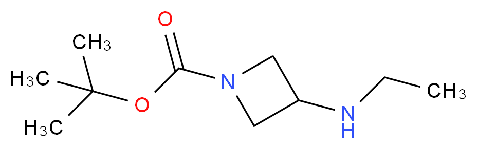 tert-butyl 3-(ethylamino)azetidine-1-carboxylate_分子结构_CAS_454703-23-2