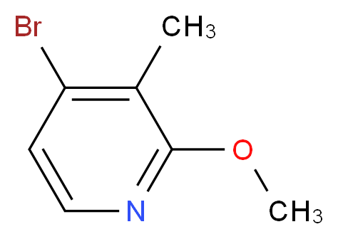 4-Bromo-2-methoxy-3-methylpyridine_分子结构_CAS_112197-12-3)