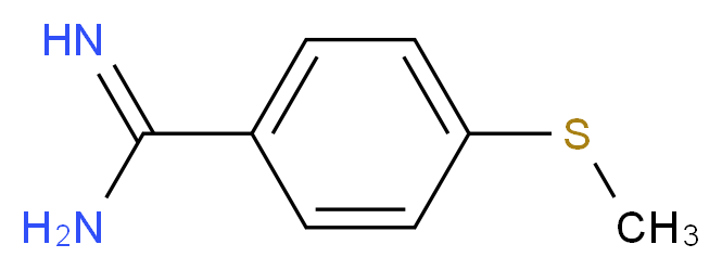 4-(methylsulfanyl)benzene-1-carboximidamide_分子结构_CAS_412307-75-6