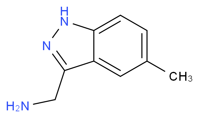 (5-methyl-1H-indazol-3-yl)methanamine_分子结构_CAS_1177329-20-2