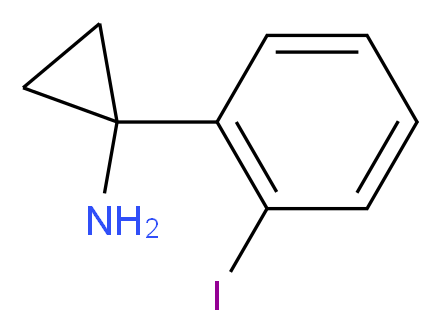 1-(2-iodophenyl)cyclopropanamine_分子结构_CAS_1211593-64-4)