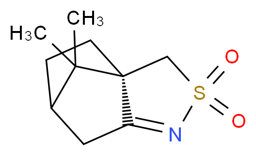 (1R)-10,10-dimethyl-3λ<sup>6</sup>-thia-4-azatricyclo[5.2.1.0<sup>1</sup>,<sup>5</sup>]dec-4-ene-3,3-dione_分子结构_CAS_107869-45-4