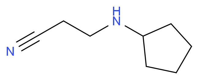 3-(Cyclopentylamino)propionitrile_分子结构_CAS_1074-63-1)