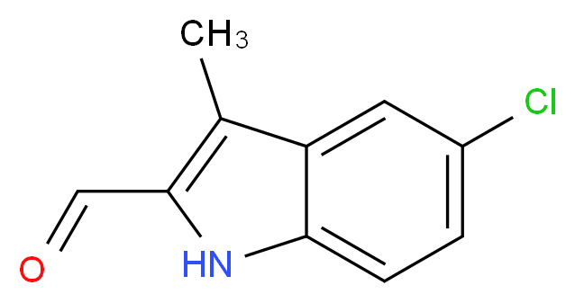 5-Chloro-3-methyl-1H-indole-2-carbaldehyde_分子结构_CAS_40731-16-6)