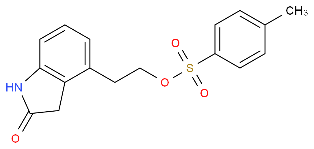 4-[2-[[(4-Methylphenyl)sulfonyl]oxy]ethyl]-1,3-dihydroindol-2-one_分子结构_CAS_139122-20-6)