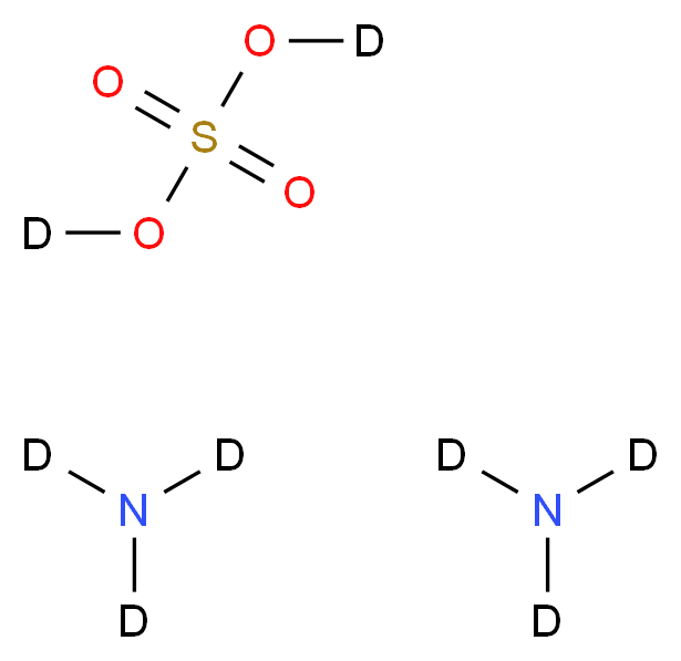 (<sup>2</sup>H<sub>2</sub>)sulfuric acid; bis((<sup>2</sup>H<sub>3</sub>)amine)_分子结构_CAS_13814-01-2