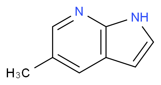 5-Methyl-1H-pyrrolo[2,3-b]pyridine_分子结构_CAS_824-52-2)