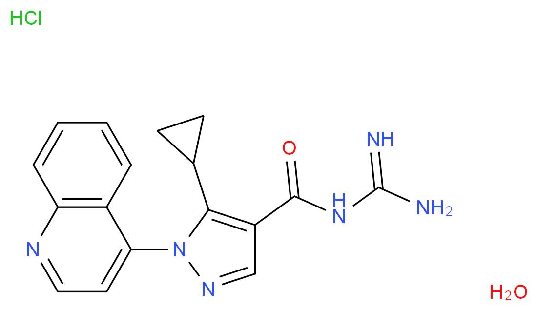 Zoniporide hydrochloride hydrate_分子结构_CAS_241800-98-6(freebase))