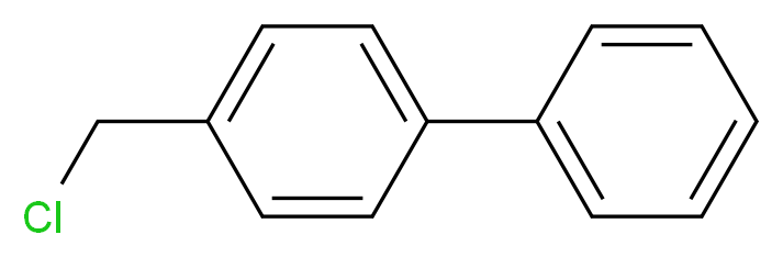 4-(Chloromethyl)-1,1'-biphenyl_分子结构_CAS_1667-11-4)