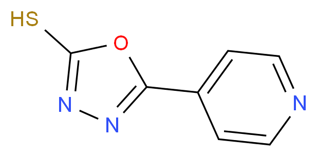 5-(4-吡啶基)-1,3,4-噁二唑-2-硫醇_分子结构_CAS_15264-63-8)