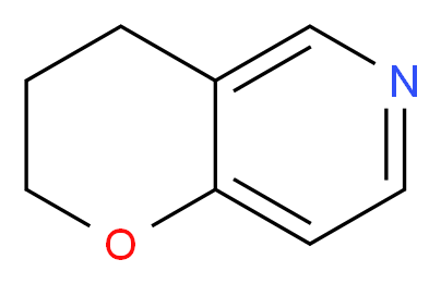 3,4-Dihydro-2H-pyrano[3,2-c]pyridine_分子结构_CAS_57446-02-3)