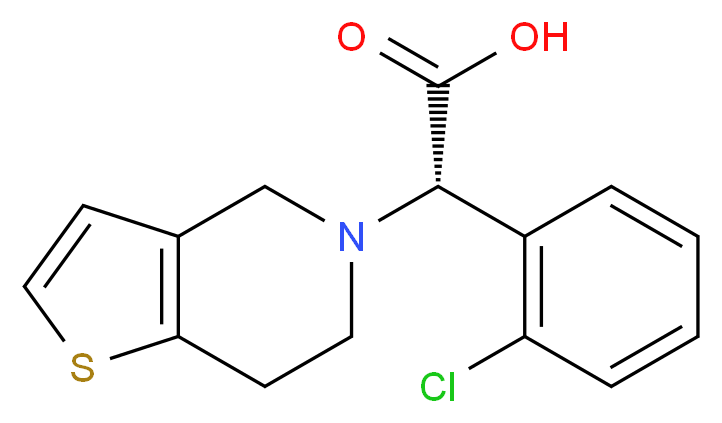 R-Clopidogrel Carboxylic Acid_分子结构_CAS_324757-50-8)