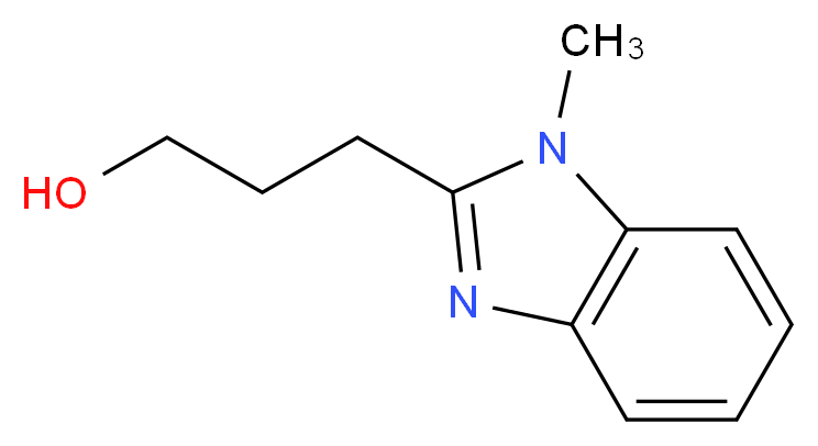 3-(1-methyl-1H-benzimidazol-2-yl)propan-1-ol_分子结构_CAS_116040-91-6)