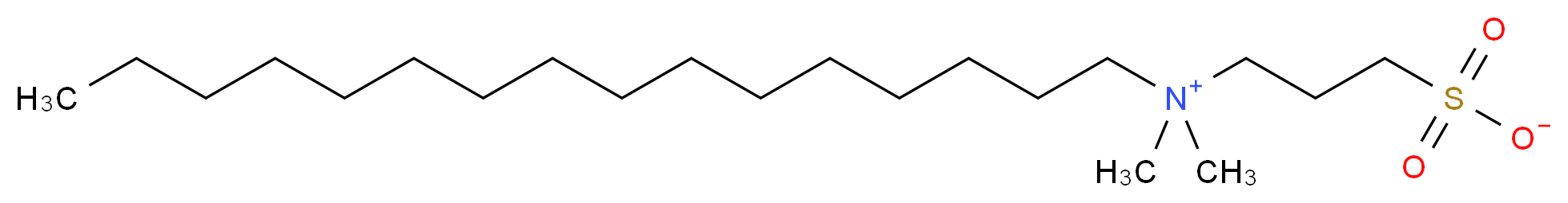 3-(hexadecyldimethylazaniumyl)propane-1-sulfonate_分子结构_CAS_2281-11-0