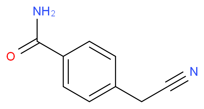 4-(cyanomethyl)benzamide_分子结构_CAS_114365-07-0)