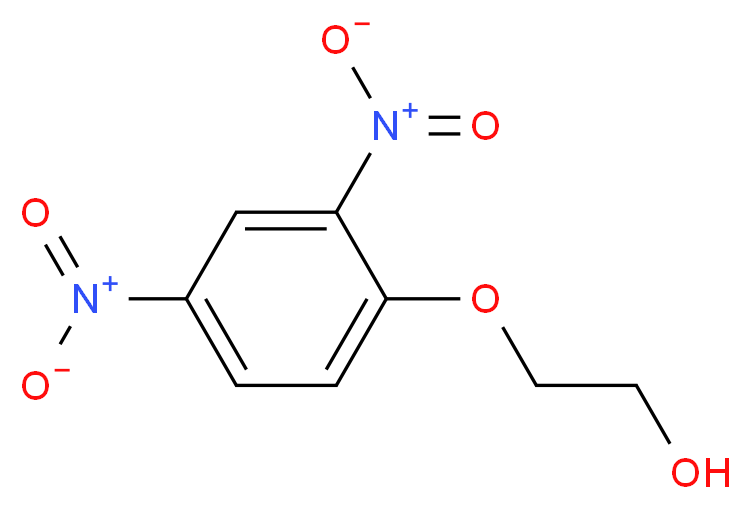 2-(2,4-dinitrophenoxy)ethan-1-ol_分子结构_CAS_2831-60-9