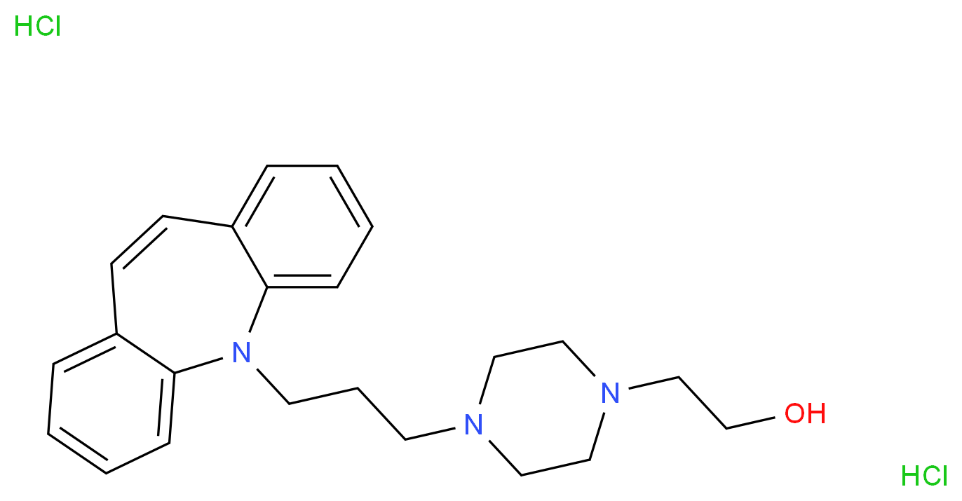 Opipramol dihydrochloride_分子结构_CAS_909-39-7)
