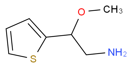 2-methoxy-2-(thiophen-2-yl)ethan-1-amine_分子结构_CAS_64635-26-3