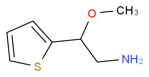 2-methoxy-2-(2-thienyl)ethanamine_分子结构_CAS_64635-26-3)