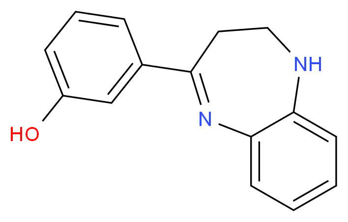 2,3-Dihydro-4-(3-hydroxyphenyl)-1H-1,5-benzodiazepine_分子结构_CAS_)