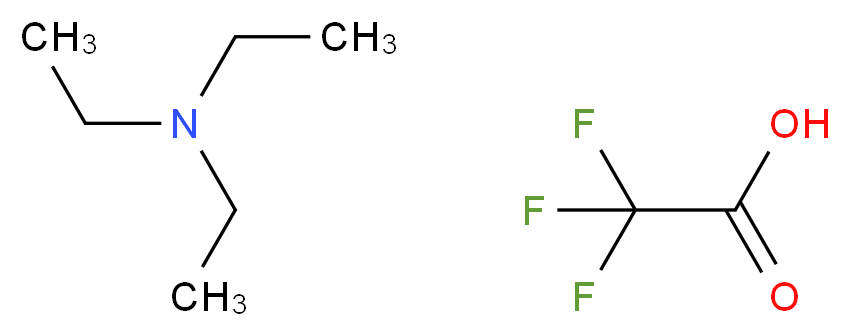 triethylamine; trifluoroacetic acid_分子结构_CAS_454-49-9