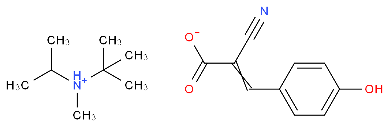 α-氰基-4-羟基肉桂酸 N-叔丁基-N-异丙基-N-甲铵盐_分子结构_CAS_1194607-11-8)