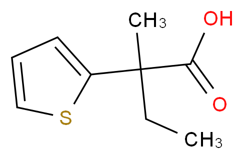 2-Methyl-2-thien-2-ylbutanoic acid_分子结构_CAS_)