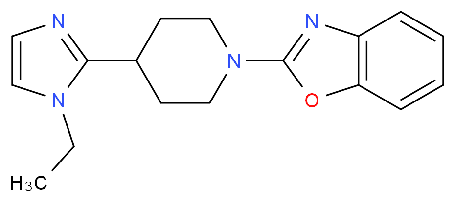 2-[4-(1-ethyl-1H-imidazol-2-yl)-1-piperidinyl]-1,3-benzoxazole_分子结构_CAS_)