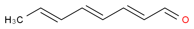 (2E,4E,6E)-octa-2,4,6-trienal_分子结构_CAS_16326-86-6