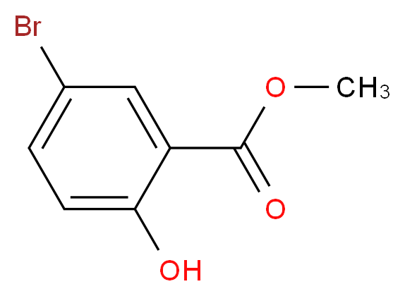 5-溴水杨酸甲酯_分子结构_CAS_4068-76-2)