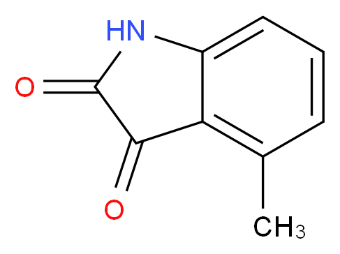 4-methyl-2,3-dihydro-1H-indole-2,3-dione_分子结构_CAS_1128-44-5