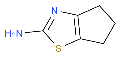 4H,5H,6H-cyclopenta[d][1,3]thiazol-2-amine_分子结构_CAS_53051-97-1