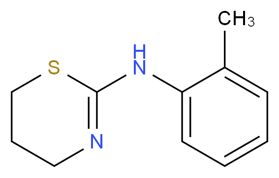 N-(2-methylphenyl)-5,6-dihydro-4H-1,3-thiazin-2-amine_分子结构_CAS_27779-14-2