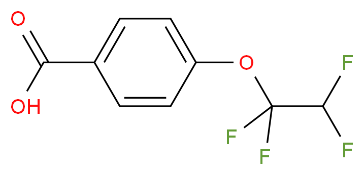 4-(1,1,2,2-Tetrafluoroethoxy)benzoic acid 97%_分子结构_CAS_10009-25-3)