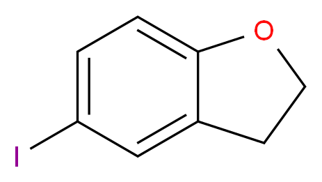 5-iodo-2,3-dihydro-1-benzofuran_分子结构_CAS_132464-84-7