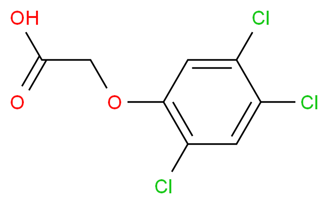 2,4,5-T 溶液_分子结构_CAS_93-76-5)