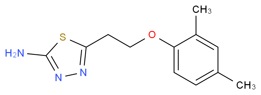 5-[2-(2,4-dimethylphenoxy)ethyl]-1,3,4-thiadiazol-2-amine_分子结构_CAS_915920-94-4)