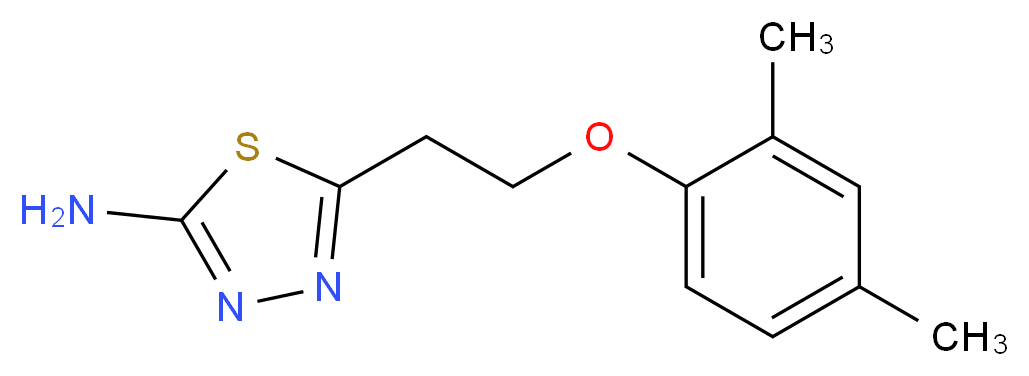 5-[2-(2,4-dimethylphenoxy)ethyl]-1,3,4-thiadiazol-2-amine_分子结构_CAS_915920-94-4