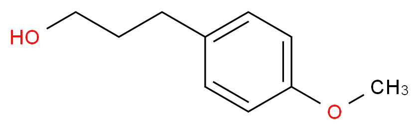 3-(4-methoxyphenyl)propan-1-ol_分子结构_CAS_5406-18-8