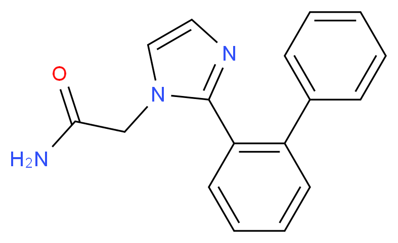 2-(2-biphenyl-2-yl-1H-imidazol-1-yl)acetamide_分子结构_CAS_)