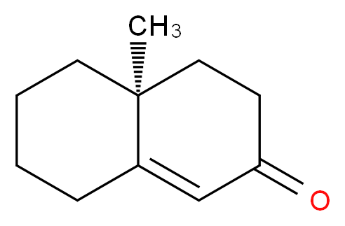 (4aS)-4a-methyl-2,3,4,4a,5,6,7,8-octahydronaphthalen-2-one_分子结构_CAS_4087-39-2