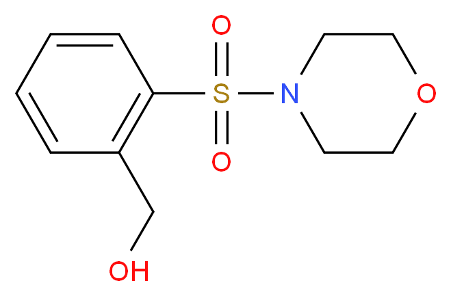 [2-(morpholine-4-sulfonyl)phenyl]methanol_分子结构_CAS_937796-15-1