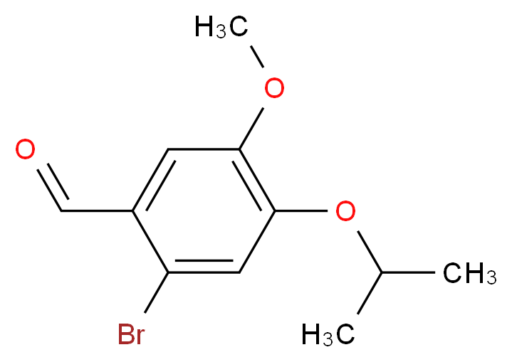 2-bromo-4-isopropoxy-5-methoxybenzaldehyde_分子结构_CAS_56517-33-0)