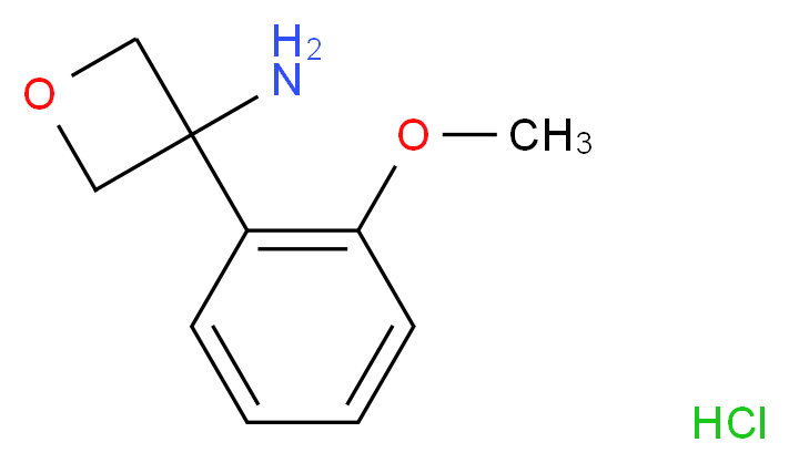 3-Amino-3-(2-methoxyphenyl)oxetane hydrochloride_分子结构_CAS_)