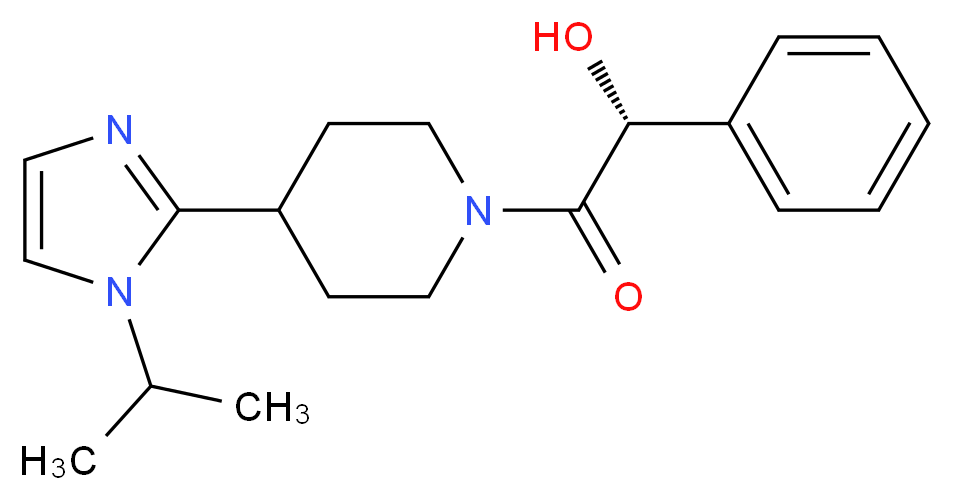 (1R)-2-[4-(1-isopropyl-1H-imidazol-2-yl)-1-piperidinyl]-2-oxo-1-phenylethanol_分子结构_CAS_)
