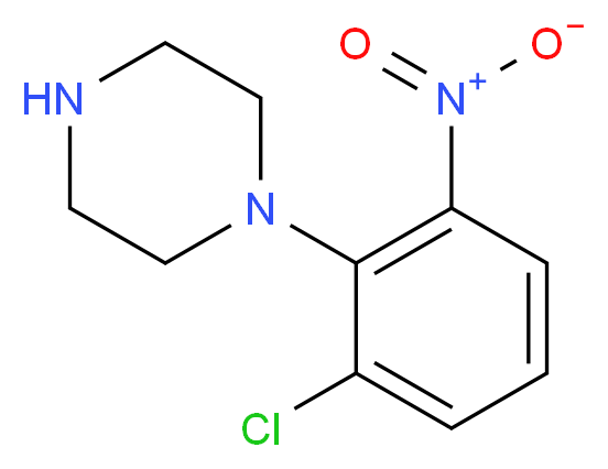 1-(2-Chloro-6-nitrophenyl)piperazine_分子结构_CAS_332023-12-8)