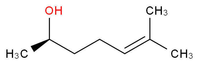 (2R)-6-methylhept-5-en-2-ol_分子结构_CAS_58917-27-4