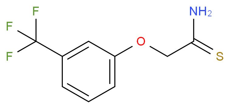2-[3-(三氟甲基)苯氧基]硫代乙酰胺_分子结构_CAS_20293-32-7)