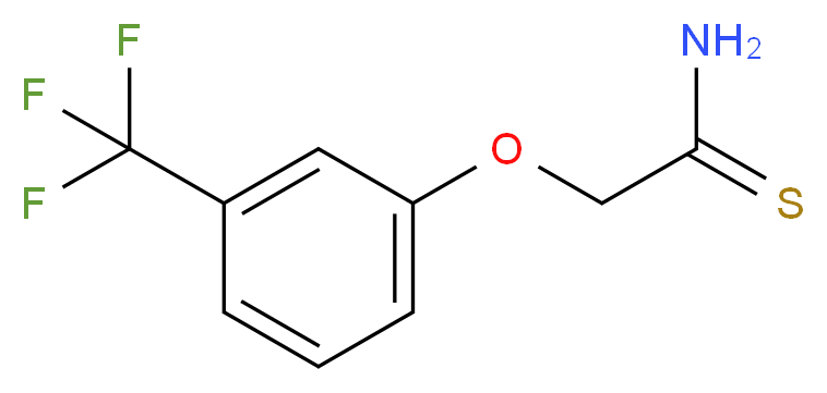 2-[3-(trifluoromethyl)phenoxy]ethanethioamide_分子结构_CAS_20293-32-7