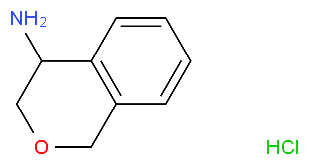 3,4-dihydro-1H-2-benzopyran-4-amine hydrochloride_分子结构_CAS_147663-00-1